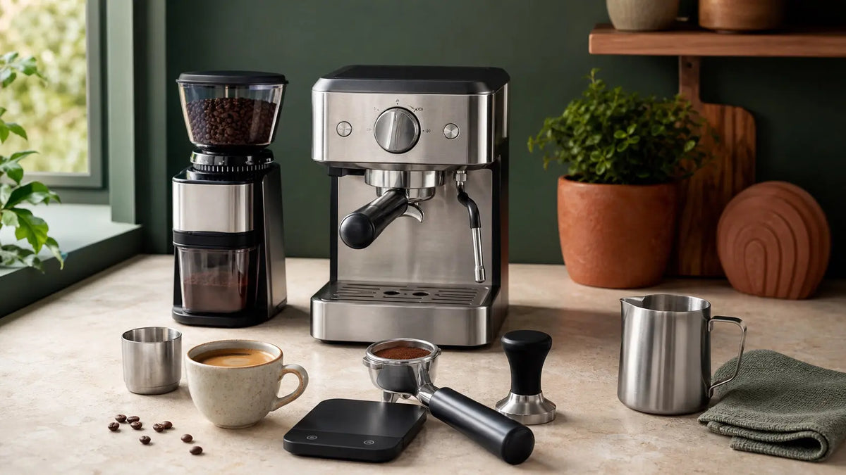 Espressomachine-startpakket: wat beginners nodig hebben