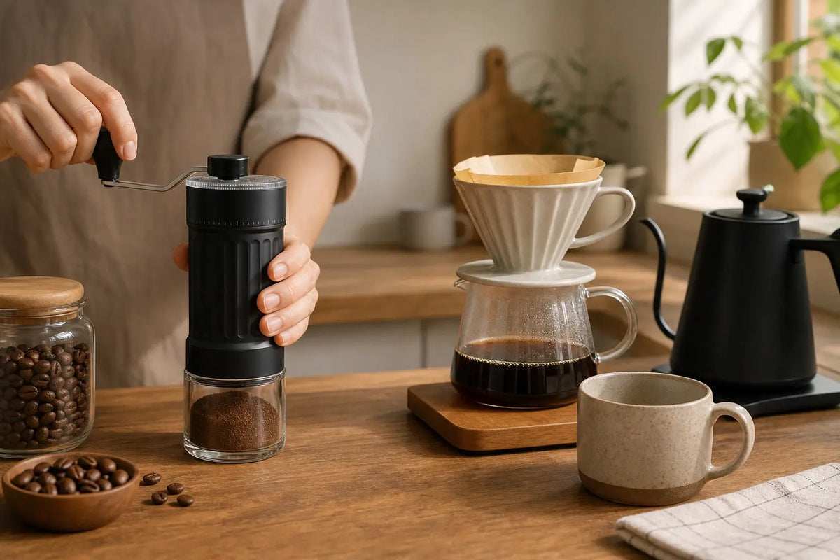 Handmatige koffiemolen: waarom 40 instellingen ertoe doen