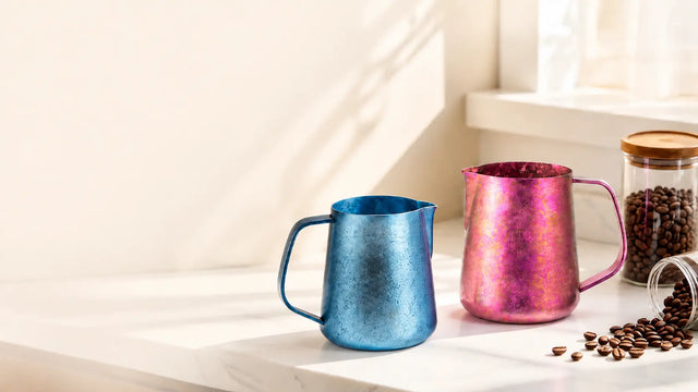 Waarom een titanium melkkan van 420 ml u helpt bij het schenken van schonere Latte Art