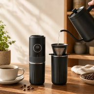 USB-C oplaadbare draagbare koffiemolen en koffiezetter – productweergave 5