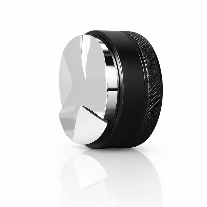 Yozcoffee Espressoverdeler Leveler 51/53/58mm Aluminiumlegering 3-blad Zwart – basis