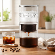 Yozcoffee Cold Brew Maker 300ml Glas Ice Drip Slow Drip Transparant – glas langzaam afwisselende hoek vol