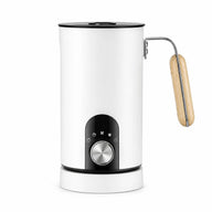 5-in-1 automatische melkopschuimer in het wit
