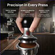 Yozcoffee Espresso Tamper 58 mm aluminiumlegering Impact-ontwerp – extractie met constante druk