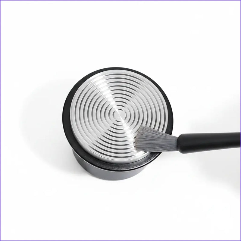Yozcoffee Espresso Tamper 58 mm aluminium impactontwerp – aluminium design bovenkant