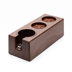 Yozcoffee Espresso Tamper Stand 51-58mm ABS Houtnerf Organizer