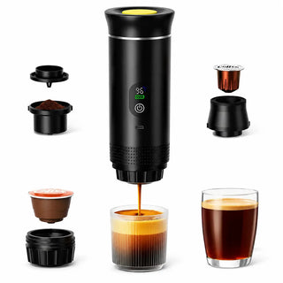 Yozcoffee draagbare espressomachine voor NS/DG capsules en gemalen koffie – draagbare koffiezetonderdelen