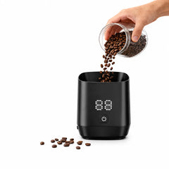 Yozcoffee Oplaadbare koffiebonenweegbeker, precisie van 0,01 g