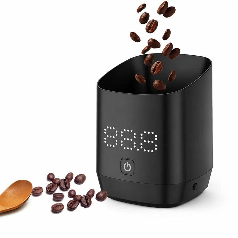 Yozcoffee Oplaadbare koffiebonenweegbeker, 0,01 g precisie – zijkant