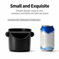 Compacte koffieklopbox – 0,45 l, verwijderbare klopstang – rubberen metalen espresso-compacte capaciteit