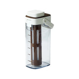 Yozcoffee Cold Brew koffiekan 1000 ml BPA-Free filter abrikoos/wit