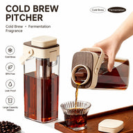 Yozcoffee Cold Brew koffiekan 1000 ml BPA-Free filter abrikoos/wit – kenmerken