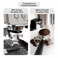 Yozcoffee Espresso-doseertrechter 51/53/58 mm Magnetisch roestvrij staal Zilver – vergelijking van morsreductie