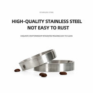 Yozcoffee Espressodoseertrechter 51/53/58mm Magnetisch RVS Zilver – RVS dicht