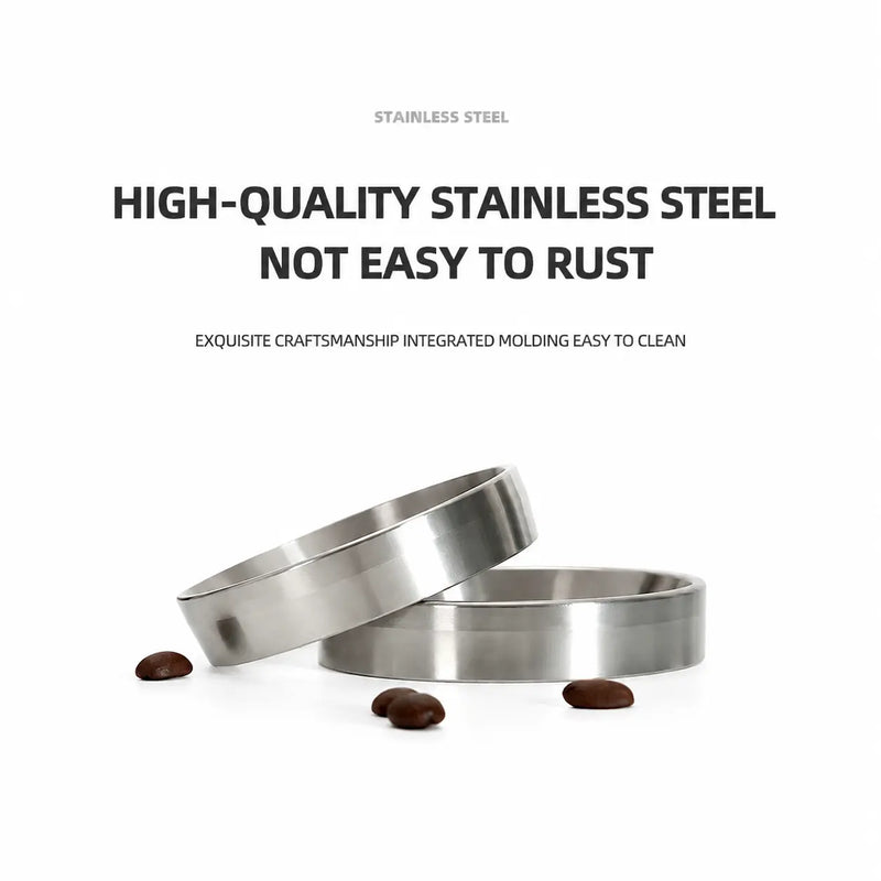 Yozcoffee Espressodoseertrechter 51/53/58mm Magnetisch RVS Zilver – RVS dicht
