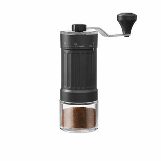 Yozcoffee Glazen kan koffiemolen Handmatige keramische maalwerk met 40 instellingen