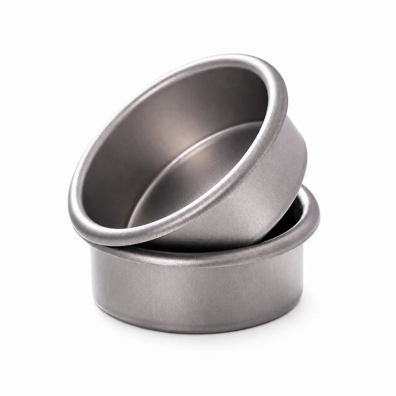 Yozcoffee Espressofiltermand 58 mm 18 g puur titanium – rechte wand