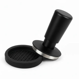 Yozcoffee Espresso tamper met veermechanisme 49/51/58 mm roestvrij staal – zwarte basis