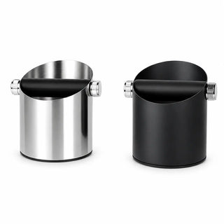 Yozcoffee Espresso Klopbox RVS Siliconen Bar Zilver/Zwart – klopbox op een espressobar thuis