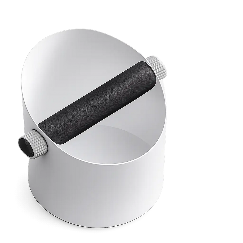 Yozcoffee Espresso Klopbox RVS Siliconen Bar Zilver/Zwart – espresso top zilver