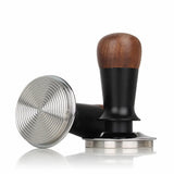 Yozcoffee Espresso Tamper 51/53/58mm Walnoothout Constante kracht
